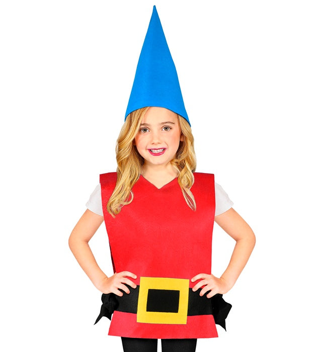 Gnome Vest With Belt, Hat Child Size 113 Cm - 3-5 Years