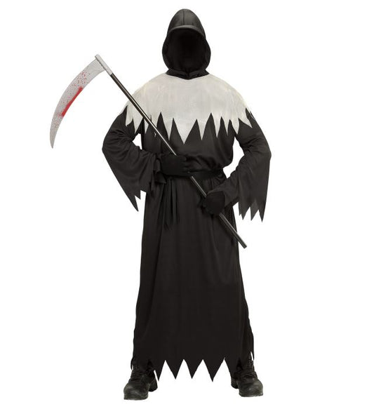 Ghoul Hooded Robe With Invisible Face Mask, Belt