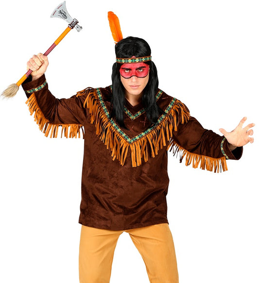 Native Indian Coat, Headband With Feather