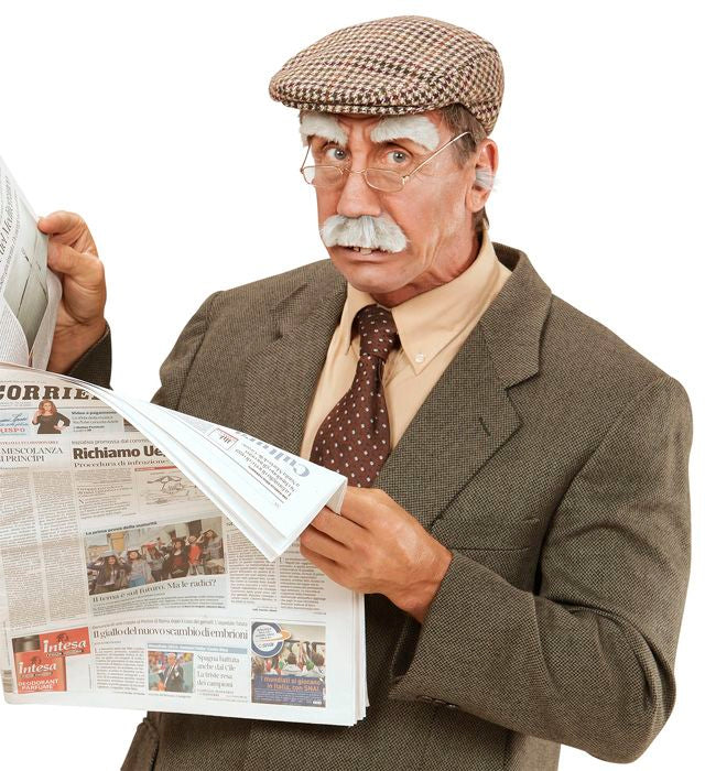 Old Man Set Eyebrows & Moustache