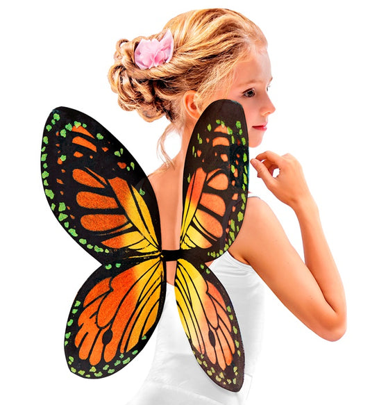 Black-Orange-Yellow Butterfly Wings Child Size 66X38 Cm