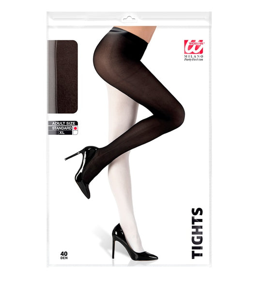 Black/White Bicolor Pantyhose 40 Den