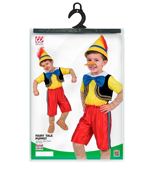 Fairy Tale Puppet Jumpsuit, Shoe Covers, Hat, Nose