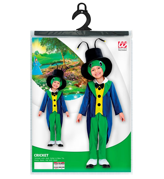 Grasshopper Tailcoat With Vest, Collar & Bow Tie, Pants, Spats, Hat With Mask