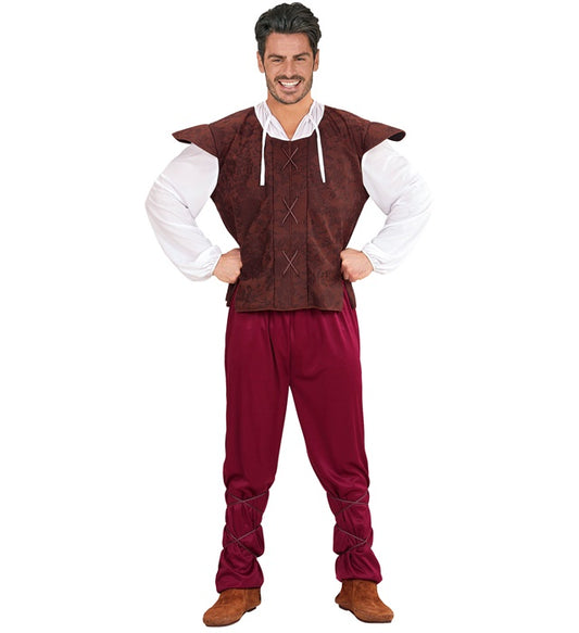 Tavern-Keeper Shirt With Vest, Pants, Leg Ties