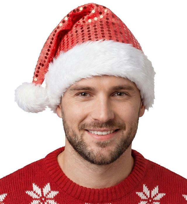 Sequin Santa Claus Hat