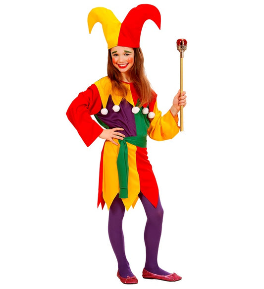 Jolly Jester Dress, Belt, Hat