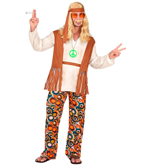 Hippie Shirt With Vest, Pants, Belt, Headband