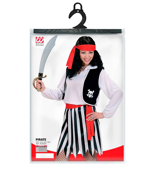 Pirate Shirt With Vest, Skirt, Belt, Headband
