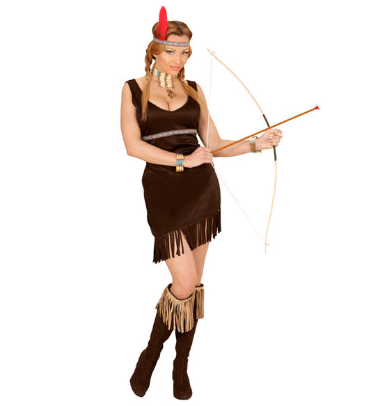 Indian Dress, Headband With Feather