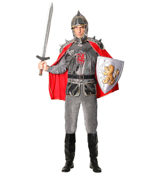 Knight Tunic With Armour & Cape, Belt, Helmet