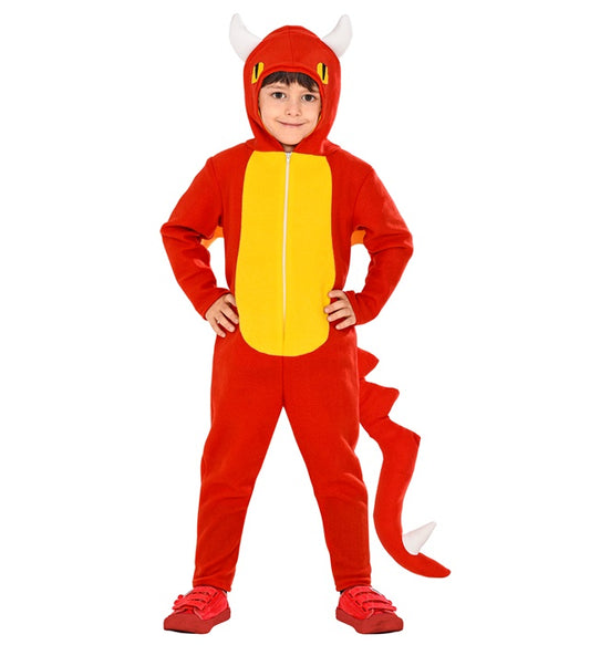 Dragon Hooded Jumpsuit, Wings, Tail