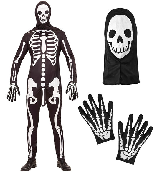 Horny Skeleton Overalls, Gloves, Mask