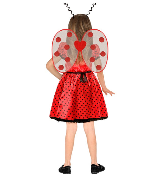 Ladybug Dress, Underskirt, Bow Belt, Wings, Antennas