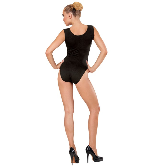 Black Sleeveless Body Buttons Closure