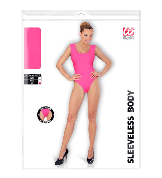 Pink Sleeveless Body Buttons Closure