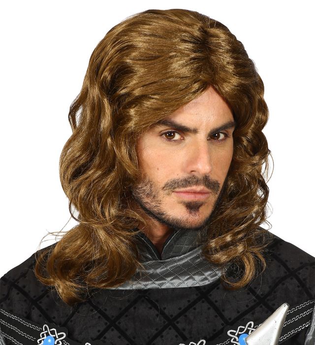 Medieval Knight Wig In Box