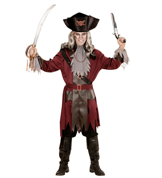 Captain Spook Coat With Belt, Jabot, Sash, Hat