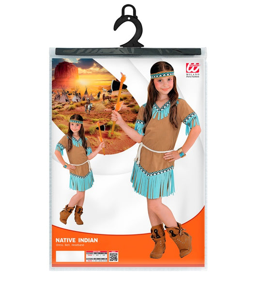 Indian Girl Dress, Belt, Headband