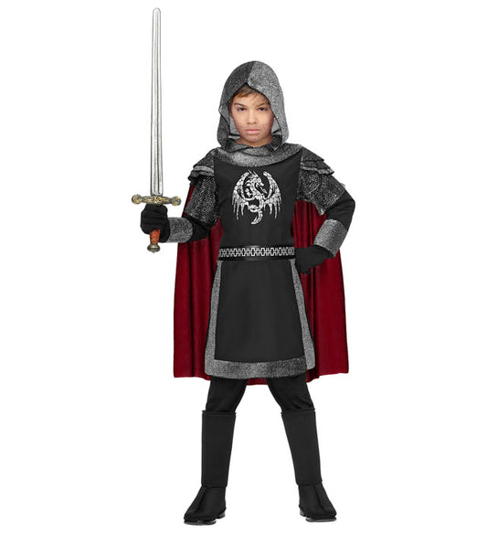 Dark Knight Hooded Coat With Cape