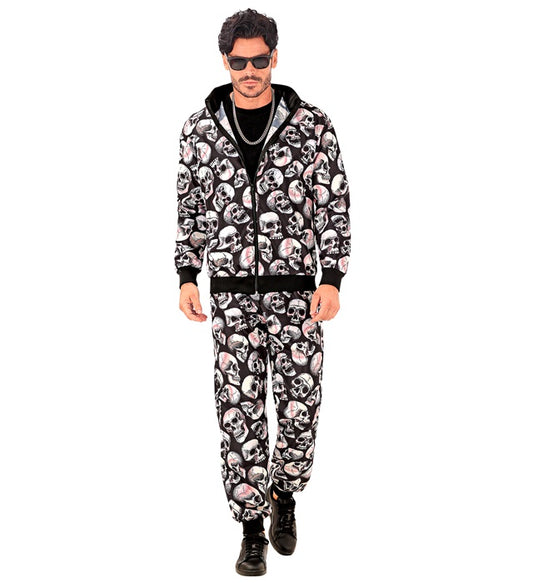 Skulls Party Fashion Tracksuit Jacket, Pants
