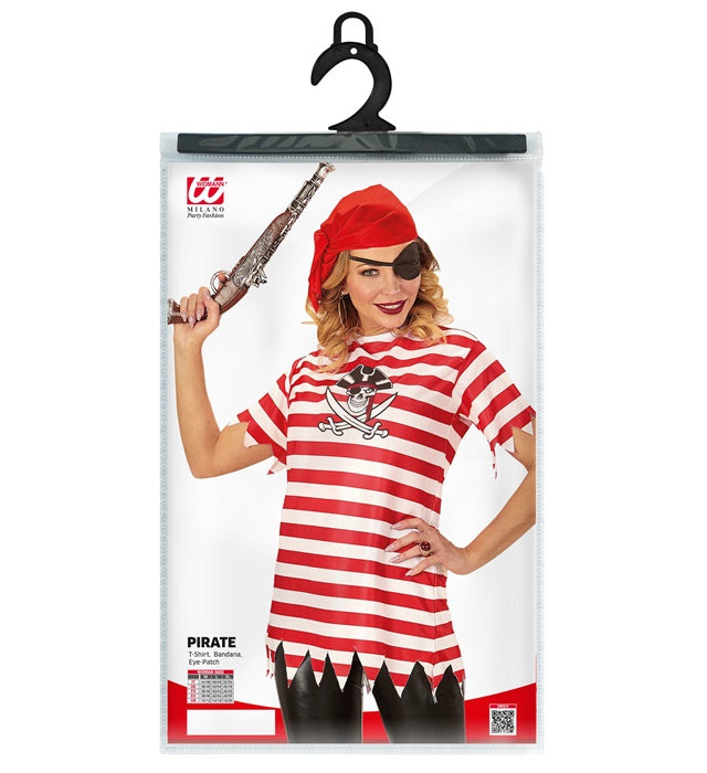 Pirate T-Shirt, Bandana, Eye-Patch