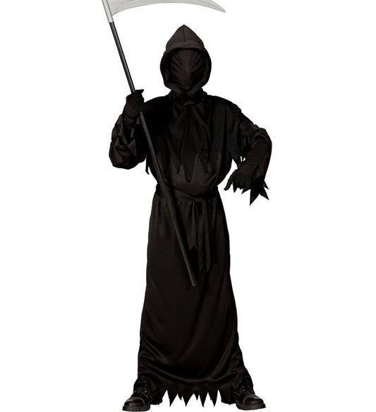 Reaper Hooded Robe With Invisible Face Mask, Belt