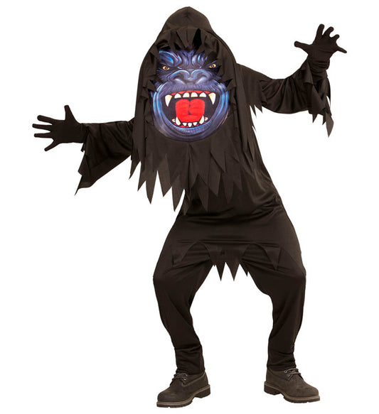 Gorilla Robe, Oversized Hooded Mask