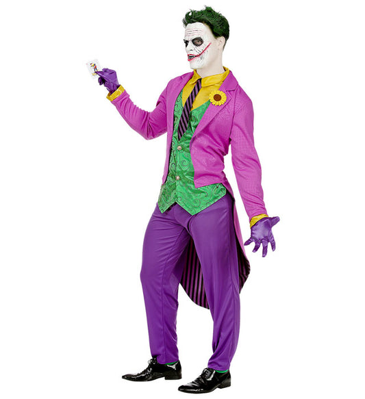 Evil Clown Tailcoat With Shirt And Vest, Pants, Tie, Gloves