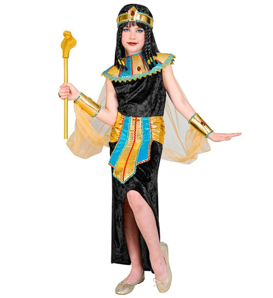 Egyptian Queen Dress, Collar With Veils & Cuffs, Belt, Headpiece