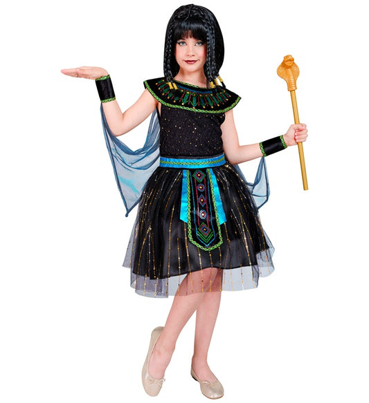 Egyptian Queen Dress With Cape, Bracelets