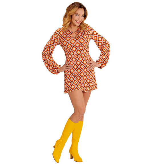 The 70S Groovy Style - Rhombus Dress