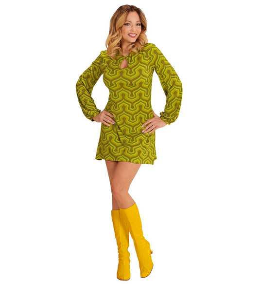 The 70S Groovy Style - Wallpaper Dress