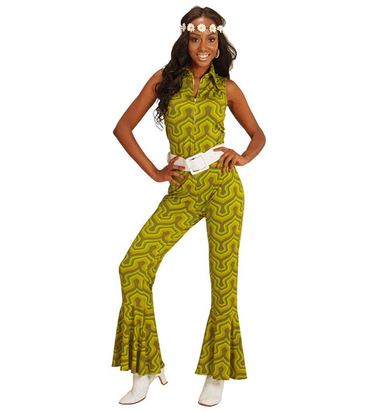 The 70S Groovy Style - Wallpaper Jumpsuit