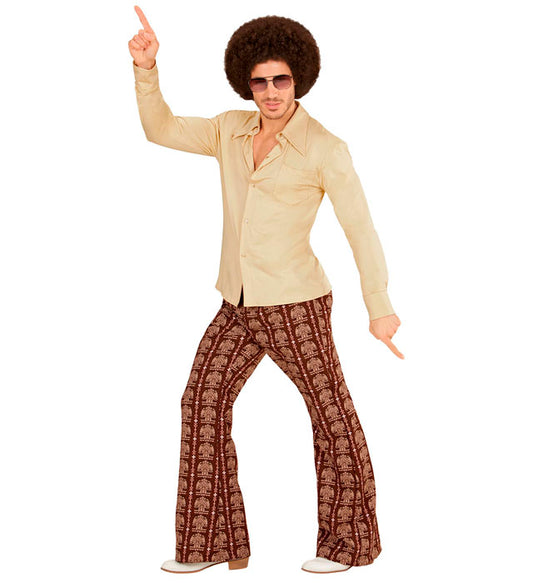 The 70S Groovy Style - Beige Shirt