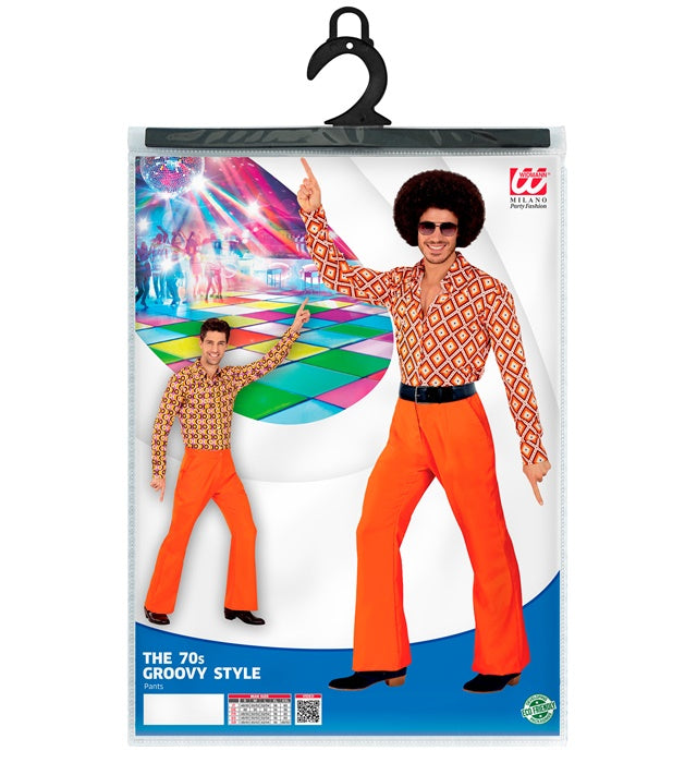 The 70S Groovy Style - Orange Pants