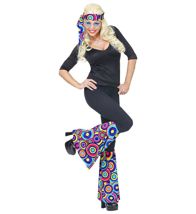 The 70S Groovy Style - Blue Bubbles Headband & Leg Warmers