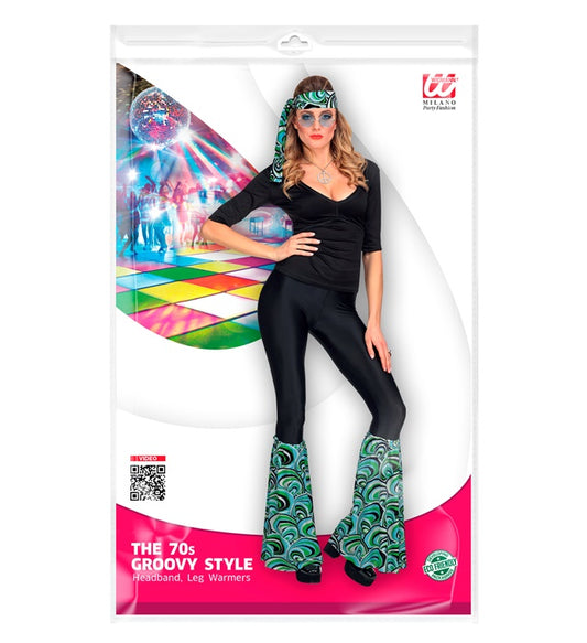 The 70S Groovy Style - Waves Headband & Leg Warmers