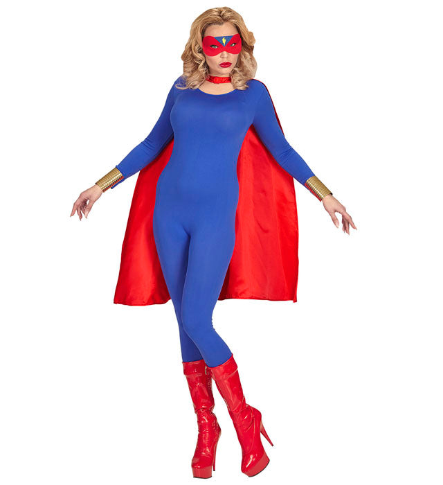Super Hero Cape, Eyemask - 85 Cm