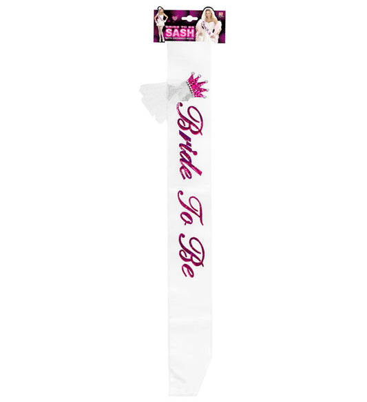 Bride To Be Double Layer Satin Sash With Crowned Head
