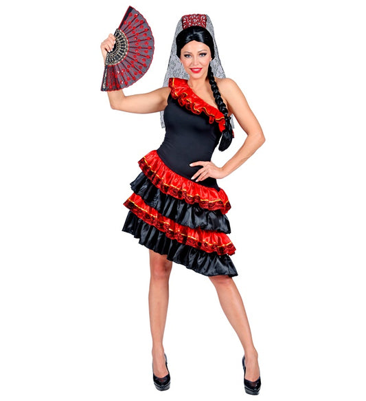 Spanish Senorita Dress, Veil Headpiece