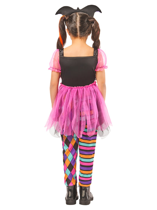 Harlequin Girl Pink Costume Dress 2