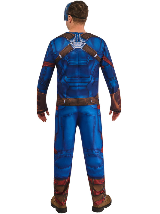 Captain America Adult Costume Avengers Jumpsuit and Mask 2