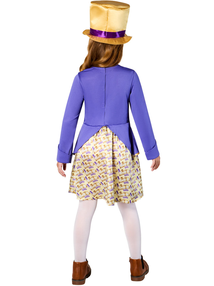 Willy Wonka Girl Chocolate Factory Costume Dress with Hat