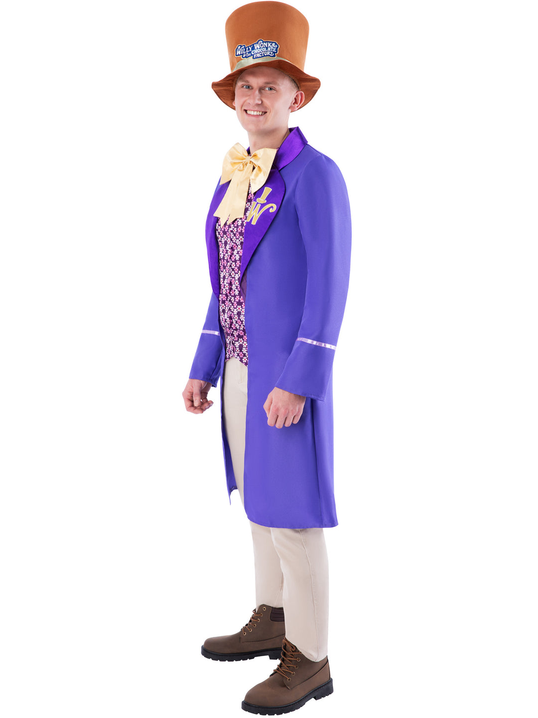 Willy Wonka Costume for Men Top and Hat