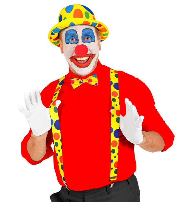 Clown Braces, Bow Tie, Nose