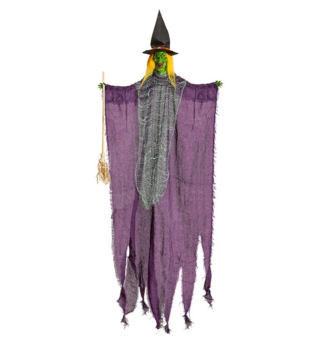 Witch With Broom 138 Cm