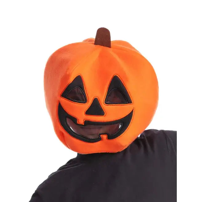 Kids Pumpkin Mascot Head Mask 1