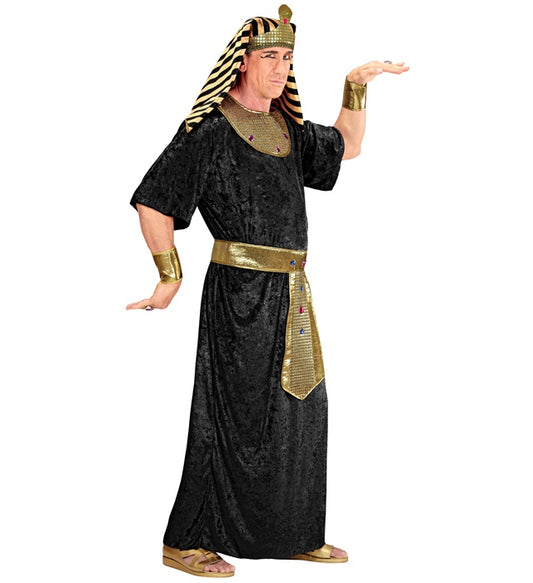 Tutankhamen Robe, Collar And Belt With Gems, Wristbands, Headpiece