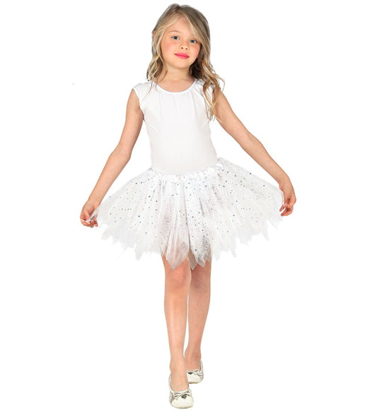 White Sparkling Tutu 30 Cm